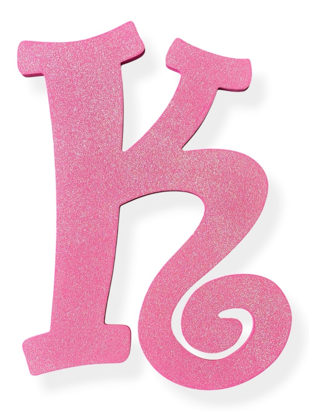 Pink Glitter Letter K Wall Accent